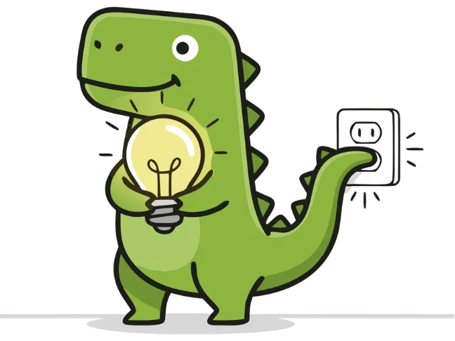 dhino Integrate mascot